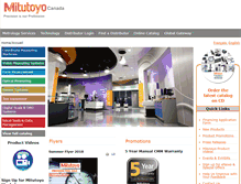 Tablet Screenshot of mitutoyo.ca