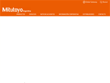 Tablet Screenshot of mitutoyo.com.ar