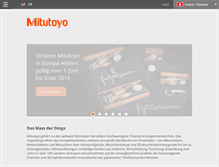 Tablet Screenshot of mitutoyo.ch