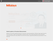 Tablet Screenshot of mitutoyo.co.uk